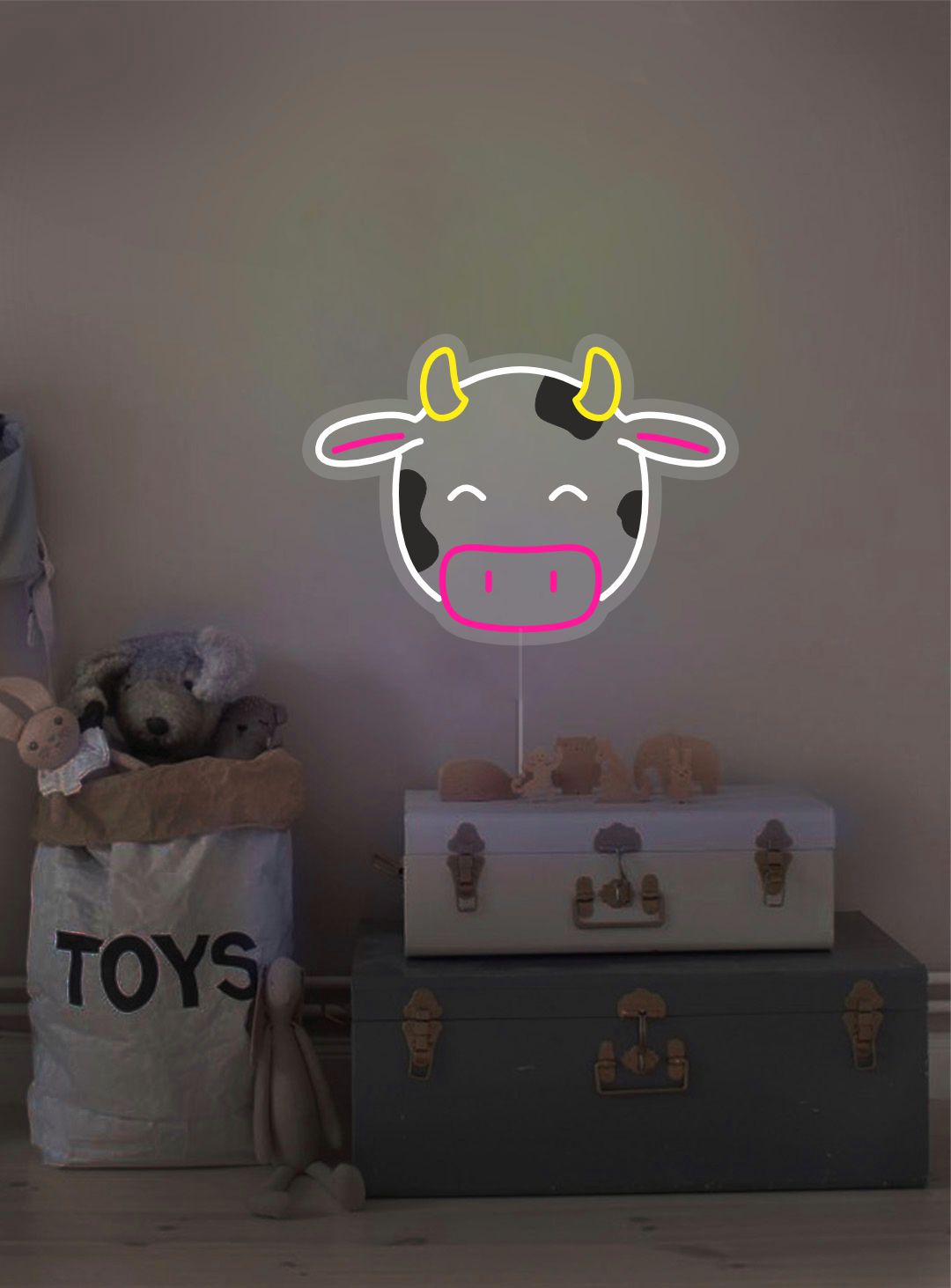 LED neon "Cow"