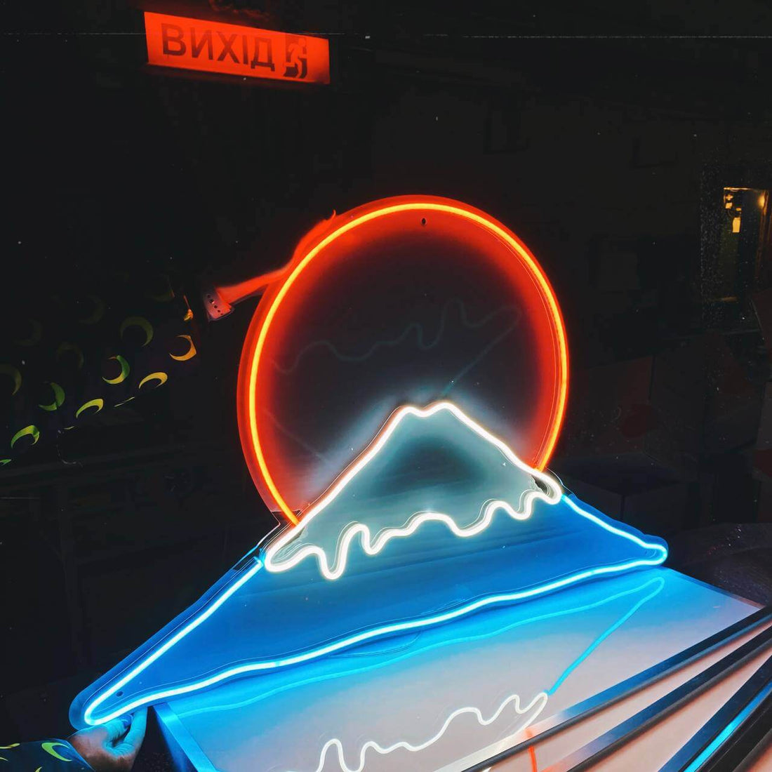 LED neon "Mount Fuji"