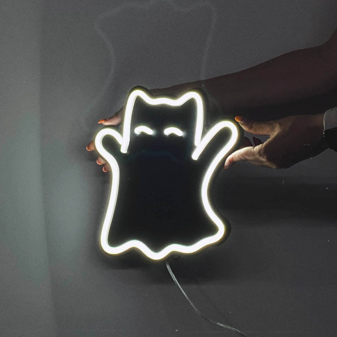 LED neon "Ghost Cat"